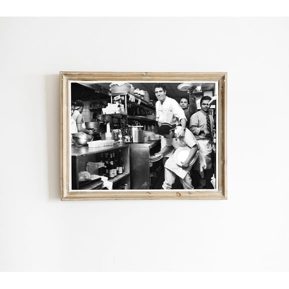 Anthony Bourdain, Chef, Kitchen Decor, Movie Wall Art, Black and White, Retro Wall Art, Vintage, Wall Art, Unframed Poster Size 12x18