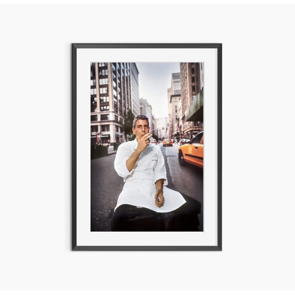 Anthony Bourdain Photography Cooking Kitchen Chef Museum Quality Art, Unframed Poster