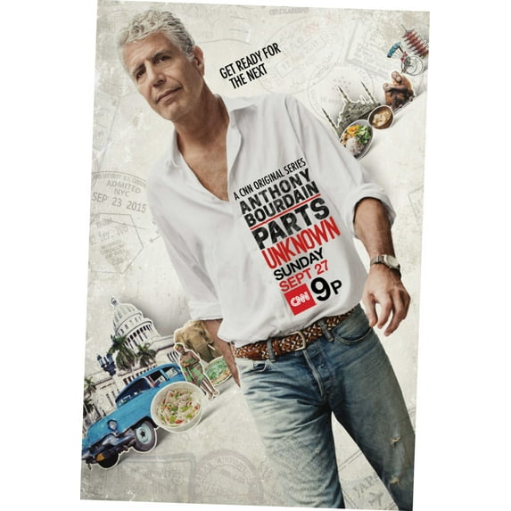 Anthony Bourdain Poster Giclee Print 27inx40in for any room 27x40 Square Adults Poster Time