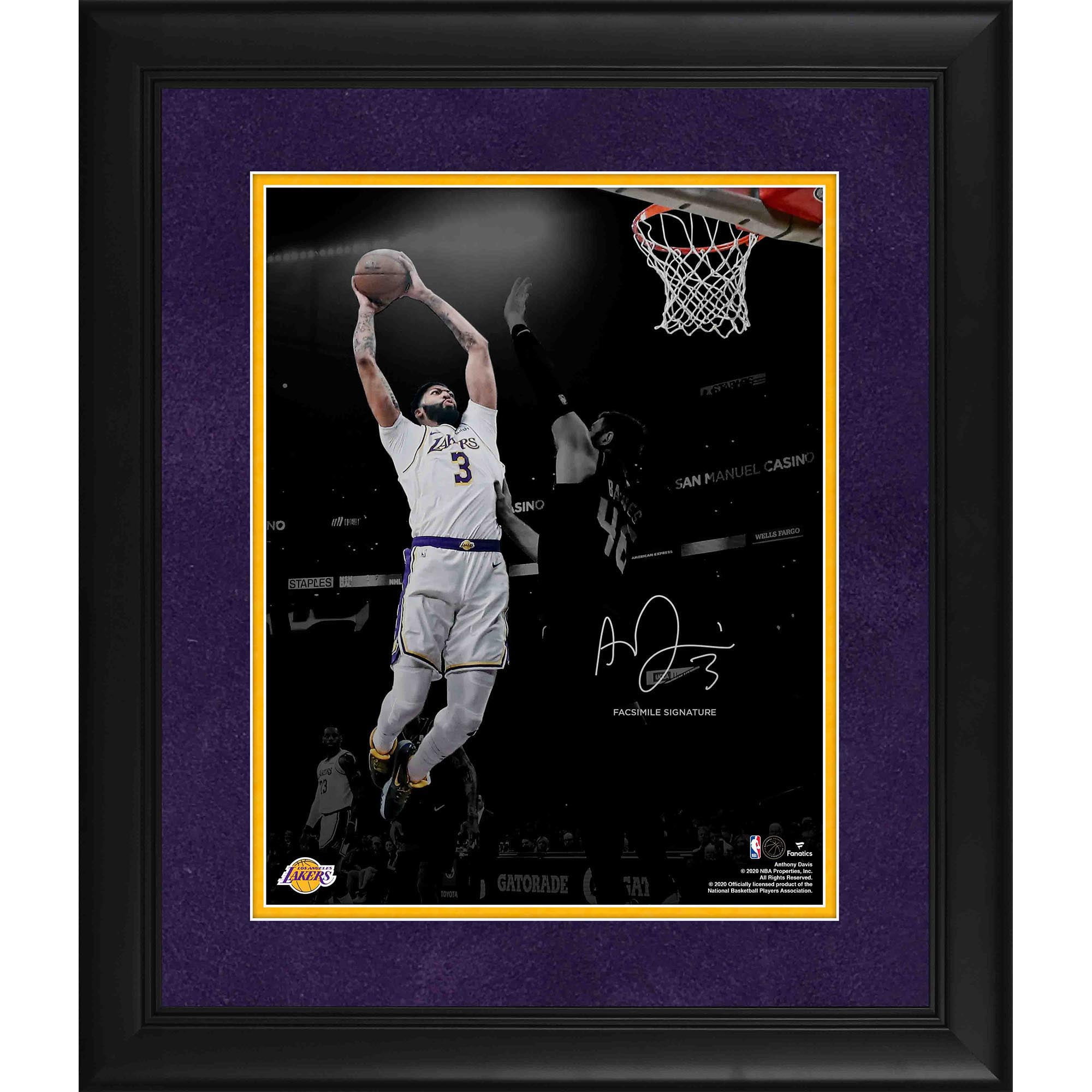 Anthony Davis Los Angeles Lakers Unsigned Fanatics Authentic Dunk in Game 1  of the 2023 NBA Playoffs Photograph