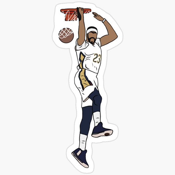 Anthony Davis Reverse Dunk Sticker Phone Decal Water Bottle Stickers ...