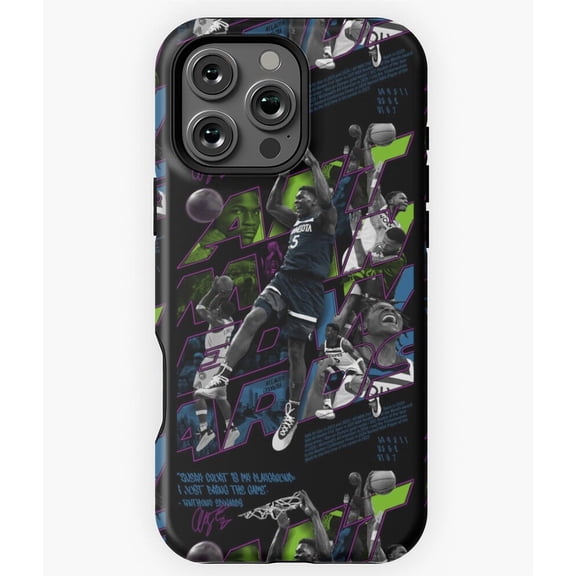 Anthony Edwards Basketball Sport Star iPhone 11 12 13 14 15 16 17 Pro Max Case