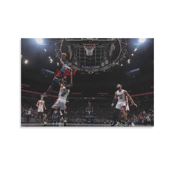 Anthony Edwards Dunk Poster Painting On Canvas Wall Art Poster Scroll Picture Print Living Room Walls Decor Home Posters 16x24inch(40x60cm)