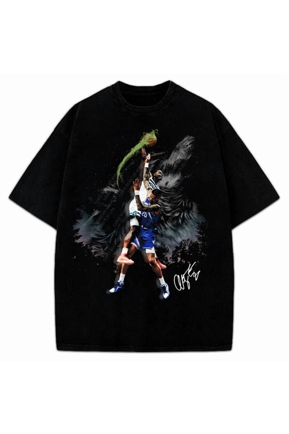 Anthony Edwards Howling Wolves Dunk Graphic T-Shirt