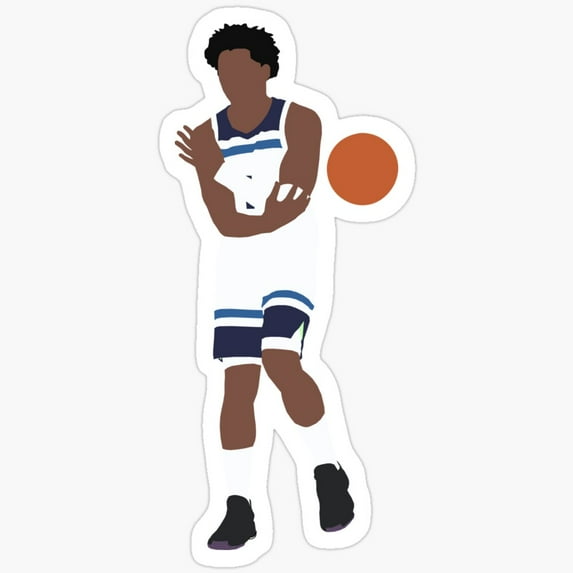 Anthony Edwards Minnesota Sticker Phone Decal Water Bottle Stickers Car ...