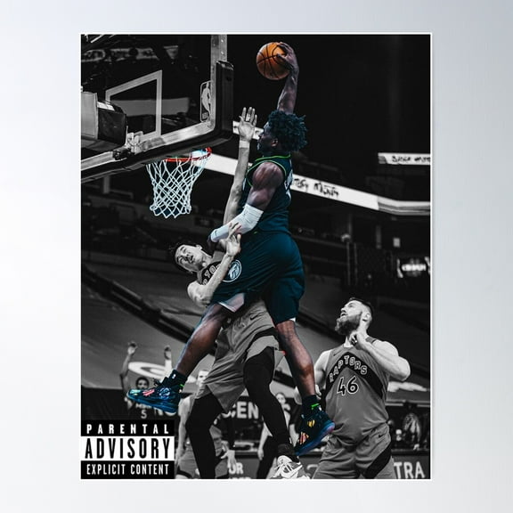 Anthony Edwards Mosnter Dunk Poster Wall Art, Modern Wall Decor, 24x36 UNFRAMED