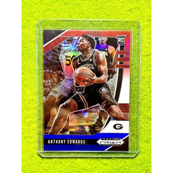 Anthony Edwards PRIZM ROOKIE CARD RED WHITE BLUE SP 2020 Panini Prizm UGA WOLVES