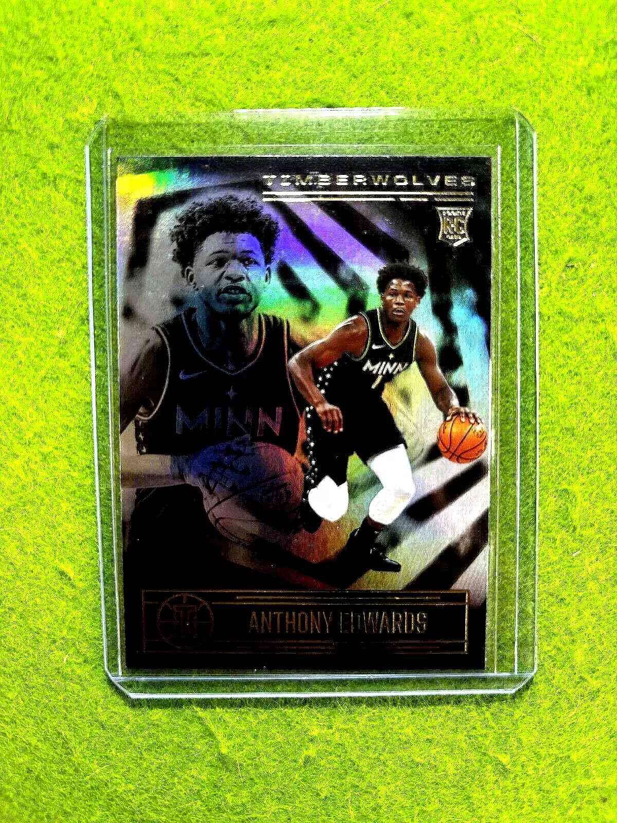 Anthony Edwards SILVER PRIZM ROOKIE CARD 2020 Panini Illusions RC 