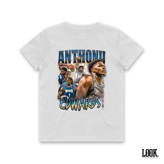 Anthony Edwards T-Shirt, Basketball Unisex Shirt, Vintage Tee,White Color,Size 3XL
