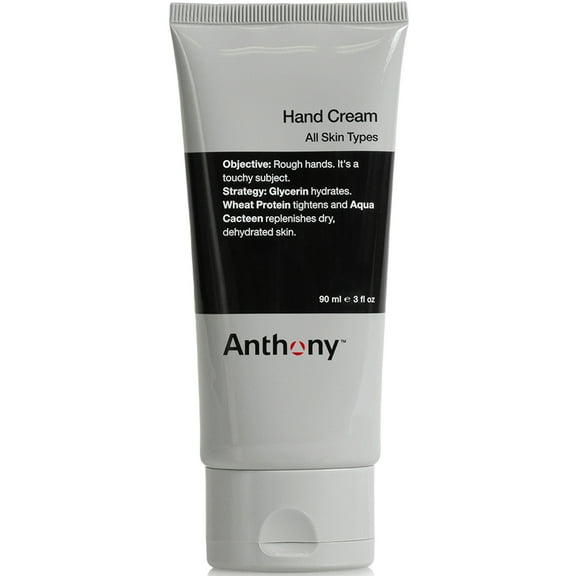 Anthony Hand Cream, 3 Fl Oz. Contains AHA's, Coconut Oil, Shea, Glycerin, Aqua Cacteen, Heals, Hydarates, and Soothes Dry, Chapped, Cracked Hands, Diminishes Tough Calluses