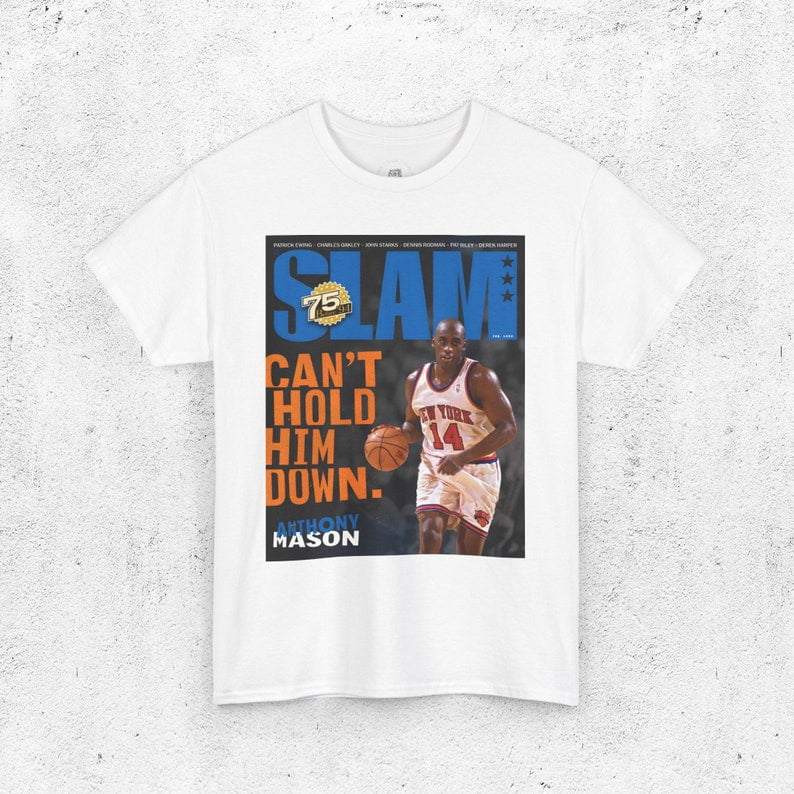 Anthony Mason Shirt, New York Knicks Magazine Cover TShirt, Unisex