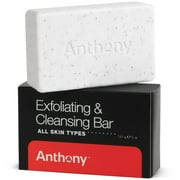 Anthony Moisturizing and Exfoliating Soap Bar for Men with Jojoba and Coconut Oil, 5 oz, 1pc
