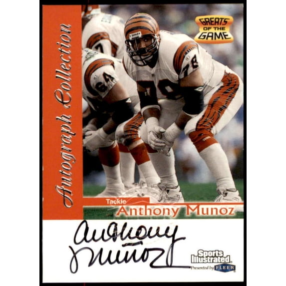 Anthony Munoz Card 1999 Sports Illustrated Autographs #23