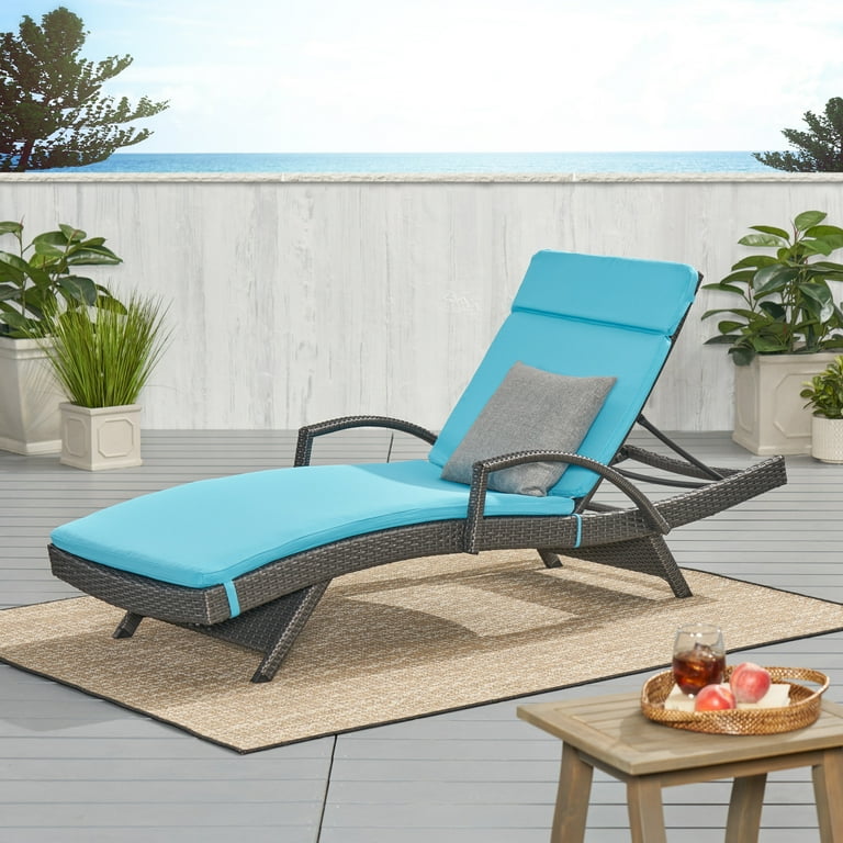 Noble house anthony outdoor chaise lounge cushion sale
