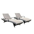 thumbnail image 1 of Anthony Outdoor Wicker Lounge with Arms and Cushion, Set of 2, Multibrown, Brown and White Stripe, 1 of 8