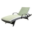 thumbnail image 1 of Anthony Outdoor Wicker Lounge with Arms with Cushion, Multibrown, Green and White Stripe, 1 of 4