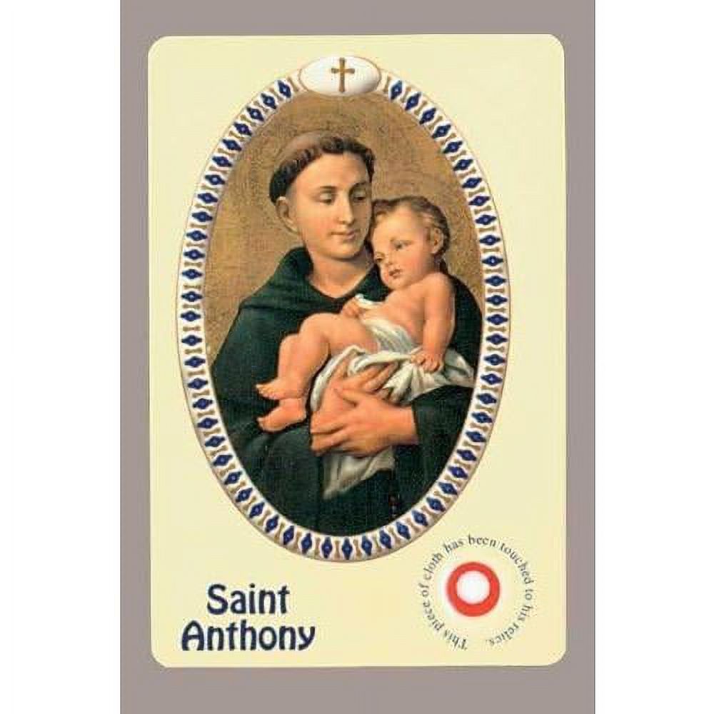 Anthony Relic Card Patron Saint Of Lost Items