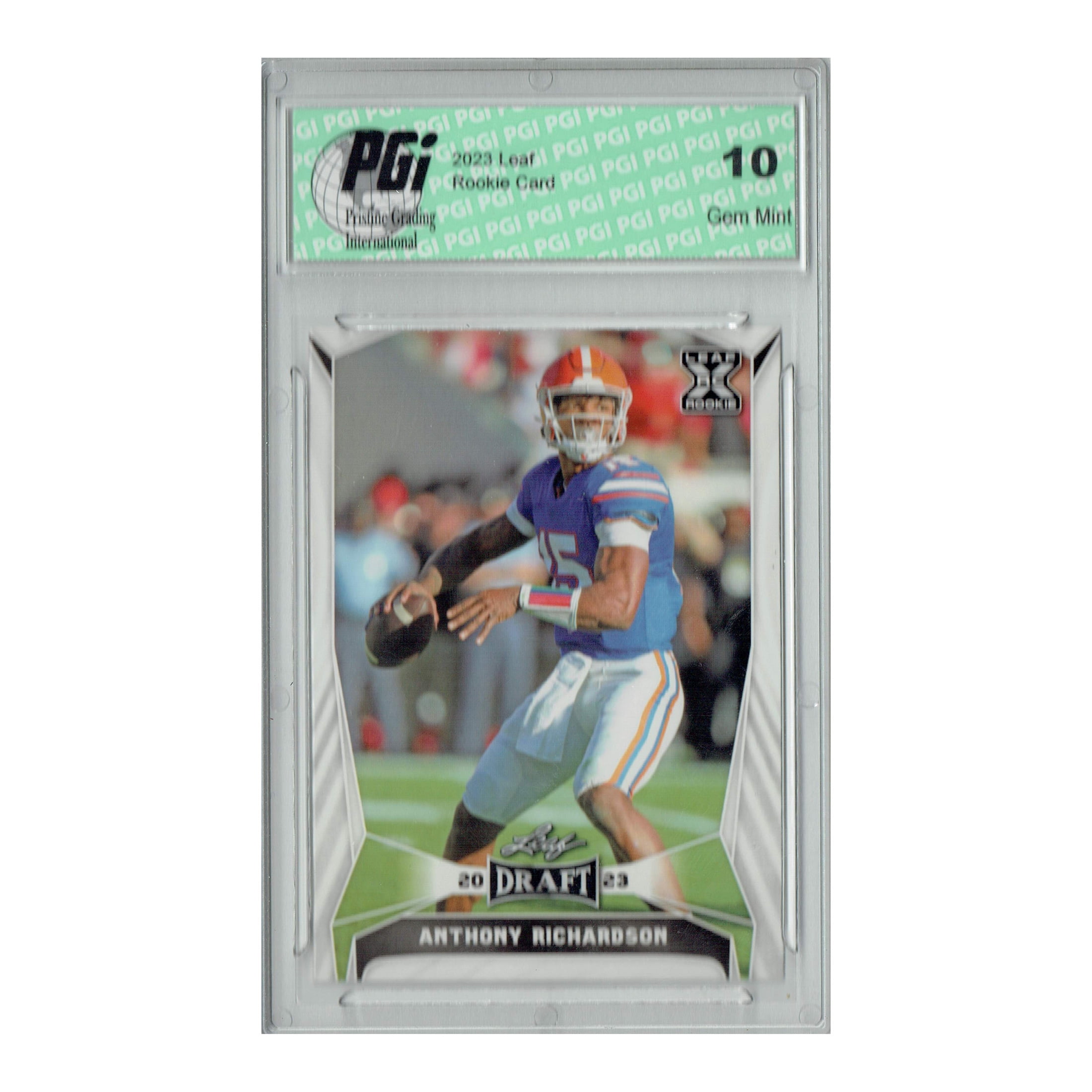 Anthony Richardson 2023 Leaf Football #40 Florida Rookie Card PGI 10