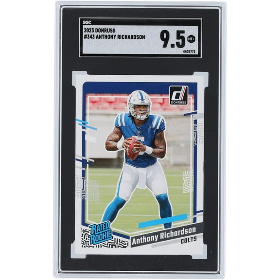 Anthony Richardson Indianapolis Colts 2023 Panini Donruss Rated Rookie #343 SGC Authenticated 9.5 Rookie Card - Fanatics Authentic Certified