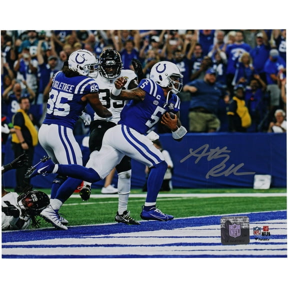 Anthony Richardson Indianapolis Colts Autographed 8" x 10" First Touchdown Photograph - Fanatics Authentic Certified