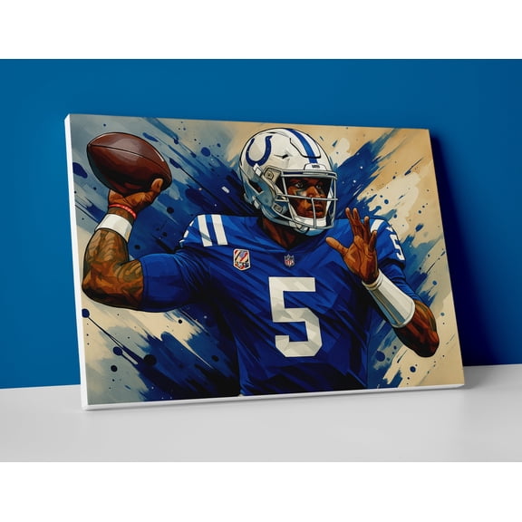 Anthony Richardson Poster or Canvas - Indianapolis Colts Decor