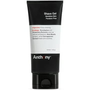 Anthony Non-Foaming Shaving Gel, Soothing Shaving Cream for Men and Women with Aloe Vera, 6 fl oz