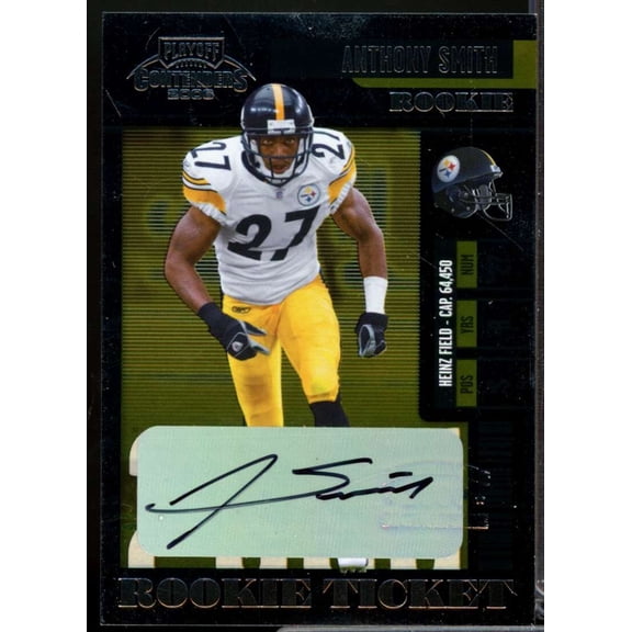 Anthony Smith RC Card 2006 Playoff Contenders Rookie Autograph #206