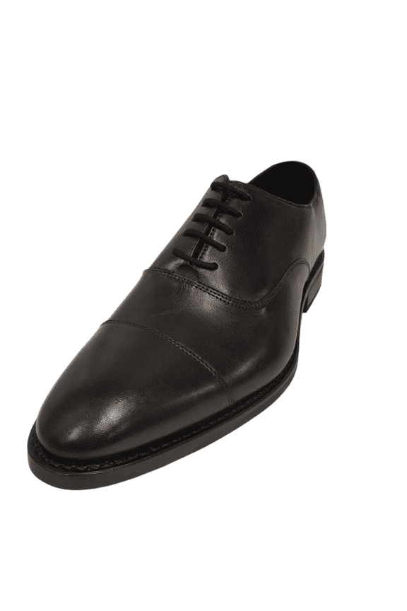 Mens Essentials Clinton Cap Toe Goodyear Welted Oxford Leather Black 8.5D