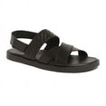 thumbnail image 1 of Anthony Veer Mens Mumbai Cross Strap Leather Comfort Sandal, 1 of 5