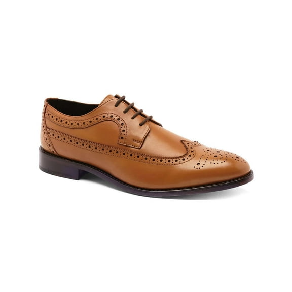 Anthony Veer Mens Regan Leather Wingtip Oxfords