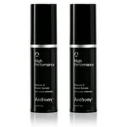 Anthony Vitamin C Serum for Face Anti Aging High Performance   Dark Spot Corrector for Face Brightening Serum   Contains Polypeptides & Salicylic Acid, Rejuvenates Skin 1 Fl Oz Pack of 2