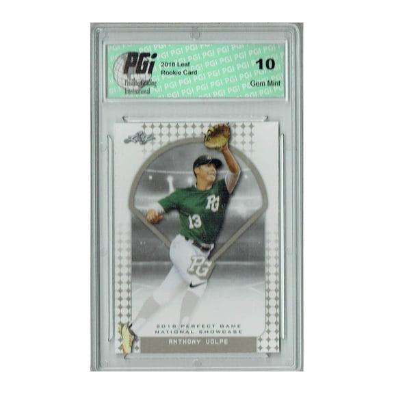 Anthony Volpe 2018 Leaf Perfect Game 67 National Showcase 1st Rookie Card PGI 10