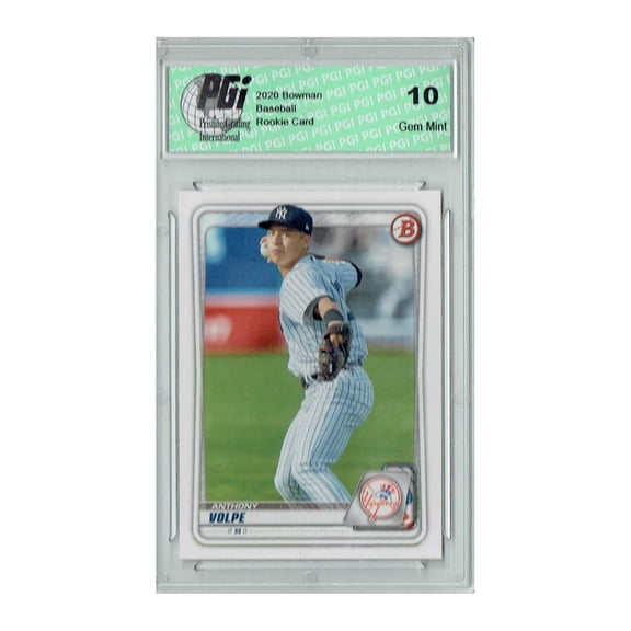 Anthony Volpe 2020 Bowman Draft #BD-178 Yankees Rookie Card PGI 10