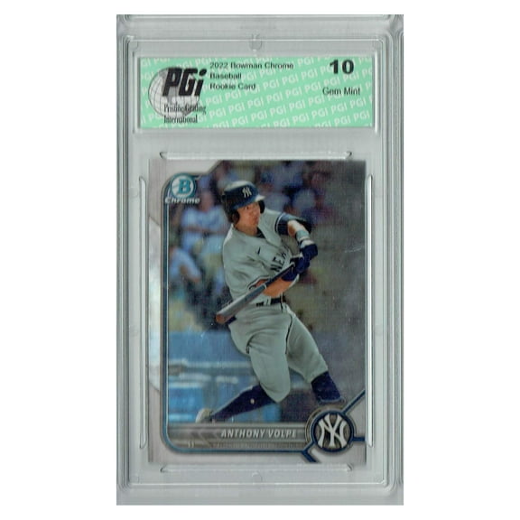 Anthony Volpe 2022 Bowman Chrome #BDC-68 Yankees Rookie Card PGI 10