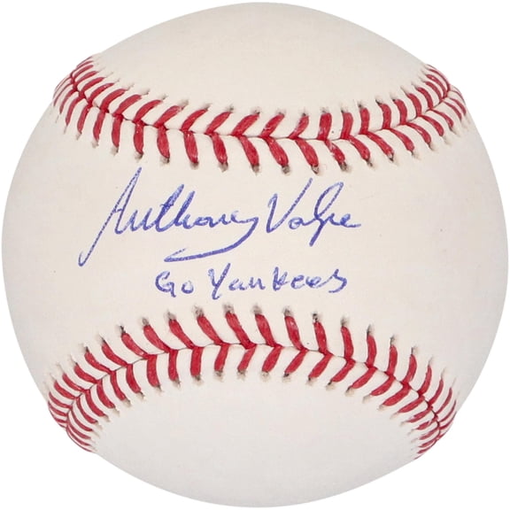 Anthony Volpe New York Yankees Autographed Baseball with "Go Yankees!" Inscription - Fanatics Authentic Certified