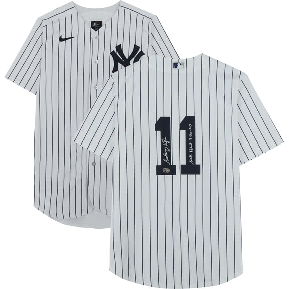 Anthony Volpe New York Yankees Autographed White Replica Jersey with "MLB Debut 3-30-23" Inscription - Fanatics Authentic Certified