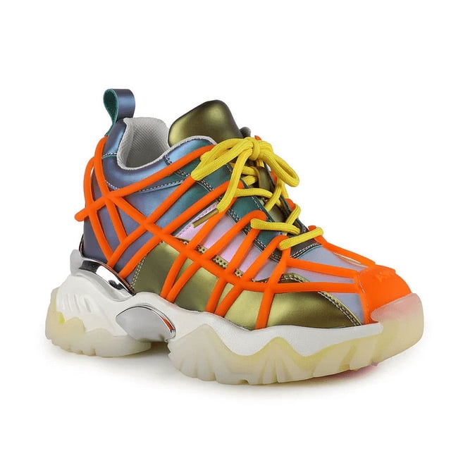 Anthony Wang QUINCE 02 Cyber Storm White Platform Sneakers | LASR – LA Style Rush