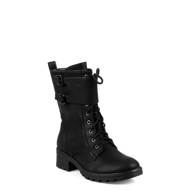 Anthony Wang Lace Up Women's Combat boots - Walmart.com