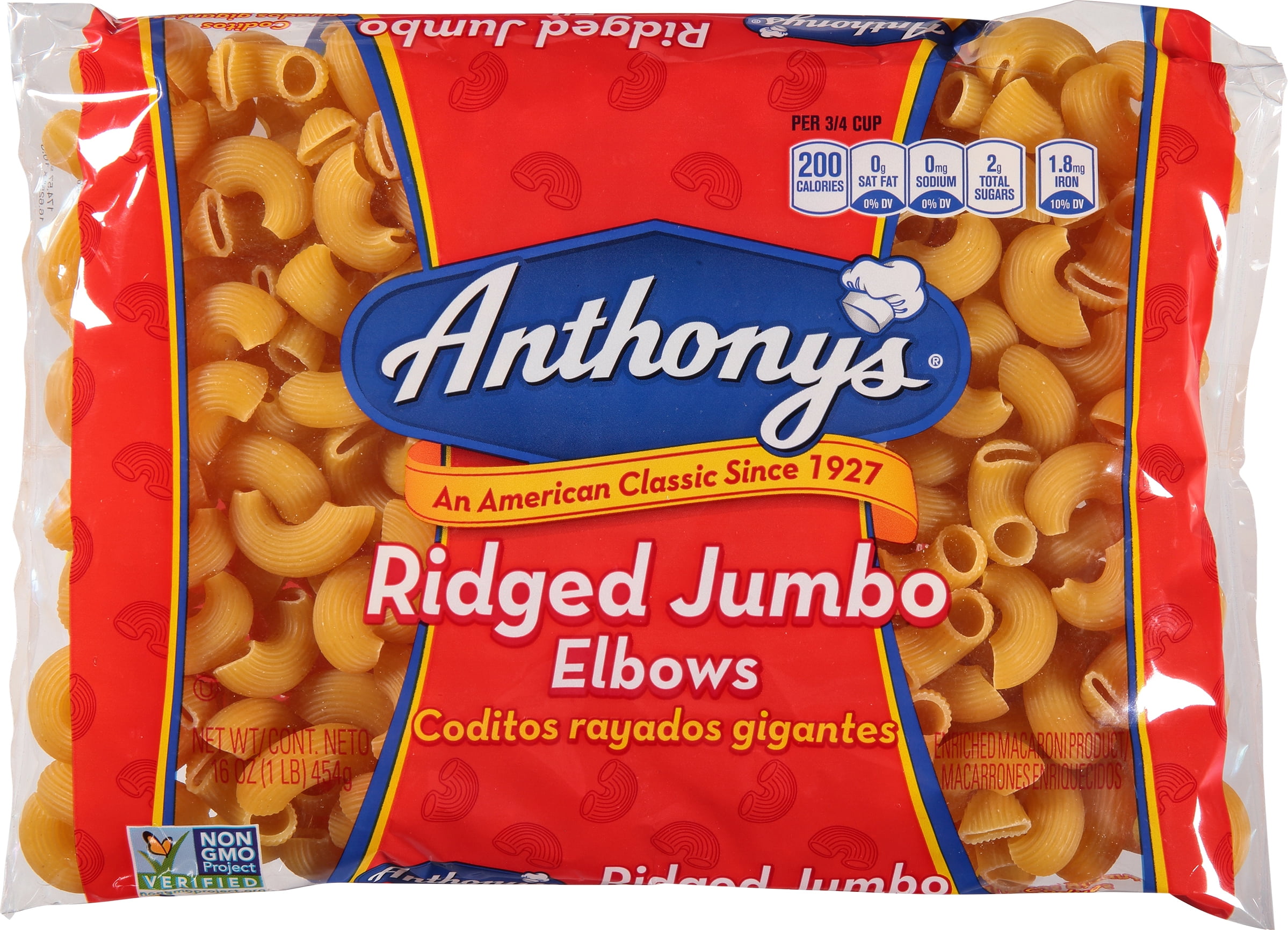 Anthony's Elbows Pasta, 16 oz