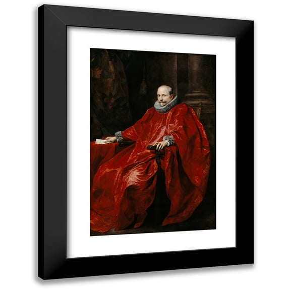 Anthony van Dyck 11x14 Black Modern Framed Museum Art Print Titled - Portrait of Agostino Pallavicini