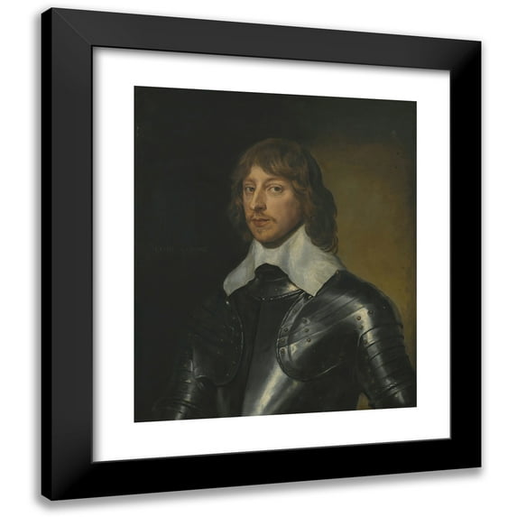 Anthony van Dyck 15x17 Black Modern Framed Museum Art Print Titled - Portrait of George, Baron Goring (1608-1657)