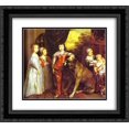 thumbnail image 1 of Anthony van Dyck 2x Matted 22x20 Black Ornate Framed Art Print 'The five eldest children of Charles I', 1 of 2