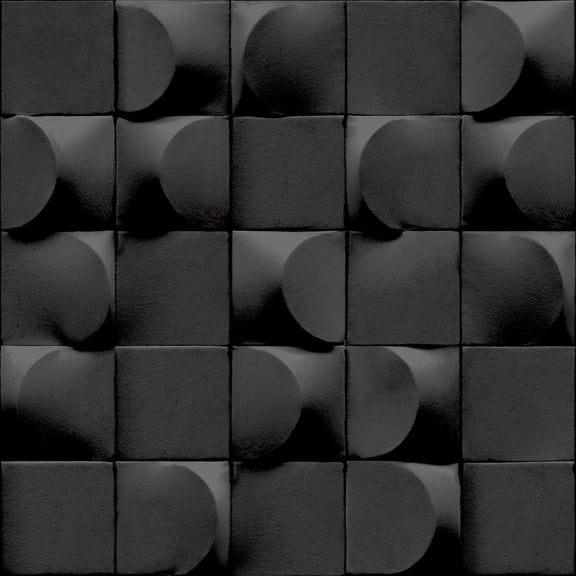 Anthracite 3D Blocks Geometric Wallpaper R8073