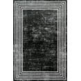 thumbnail image 1 of Anthracite Framed Area Rugs for Living Room Washable Rugs Boho Moroccan Area Rug Soft Neutral Geometric Bohemian Carpet Distressed Indoor Rug for Bedroom Dining Room Office Foldable Nonslip Rug, 1 of 9