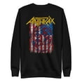 thumbnail image 1 of Anthrax - American Flag Unisex Sweatshirt - Black - Small, 1 of 6