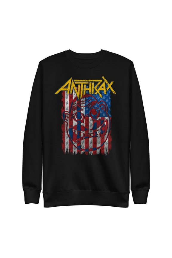 Anthrax - American Flag Unisex Sweatshirt - Black - Extra Large