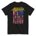 thumbnail image 1 of Anthrax - American Flag Unisex T-Shirt - Black - Small, 1 of 5
