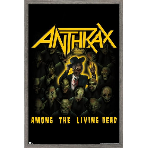 Anthrax - Among The Living Dead Wall Poster, 14.725" x 22.375" Framed
