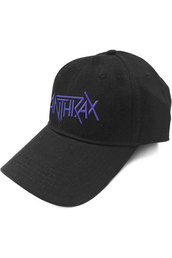Anthrax Amongst The Living Band Logo Baseball Hat Black | Officially Licensed Merchandise