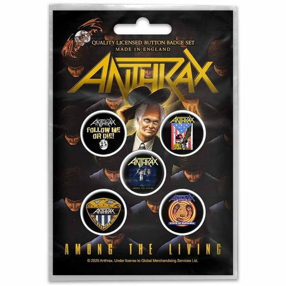Anthrax Button Badge Set (Set of 5)